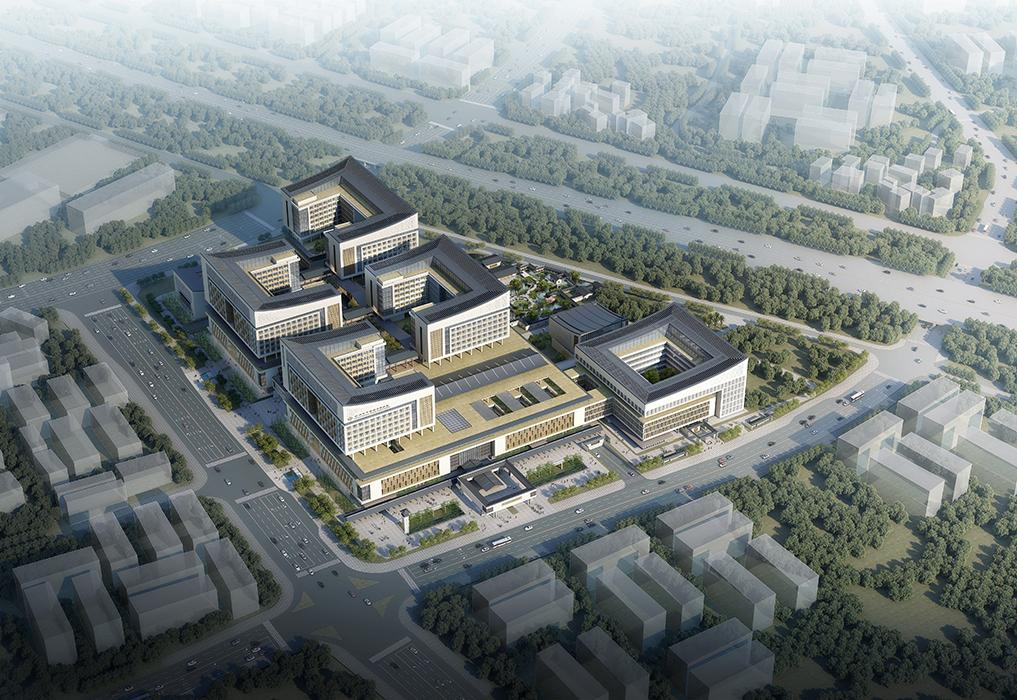 Aerial design view of Shenzhen TCM Hospital Guangming Campus
